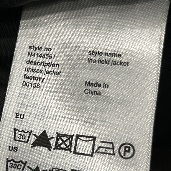 WESC Field Jacket Mens Small Cotton Black Stockholm Sweden Womens Medium Unisex - Picture 6 of 11